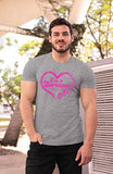 Veracco I'm Survivor with Heart Breast Cancer Awareness Survivor T-Shirt | for Men
