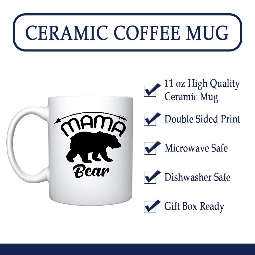 MAMA BEAR | Personalized Metal Coffee Mug