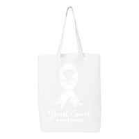 Veracco Breast Cancer Tote Bag Fearless Survivor Eco Cotton Reusable Bag Cancer Awareness Items