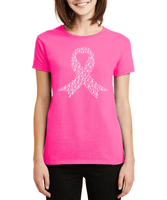 Breast Cancer Awareness Pink Ribbon Fearless Fighter Survivor Motivational Women Tee in October We Wear Tshirt Gift