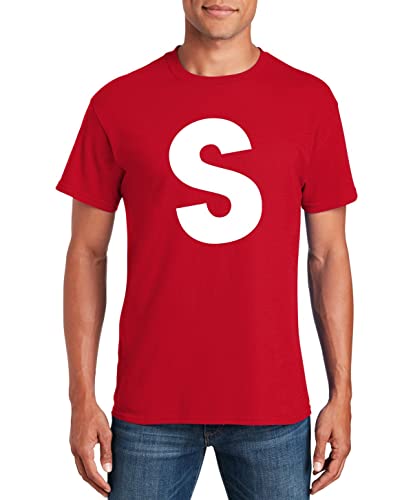 Letter S Halloween Tshirt Logo Costumes Funny Cool Group Graphic Alphabet Best Tee Ideas Shirt for Men and Team