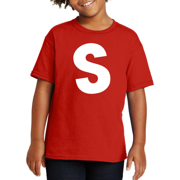 Letter S Halloween Tshirt Logo Costumes Funny Cool Group Graphic Alphabet Best Tee Ideas Shirt for Youth Team