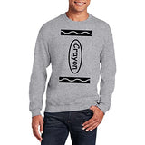 Crayon Box Halloween Costumes Crewneck Sweatshirt Long Sleeve | Funny Cool Graphic tee idea | for Men Women