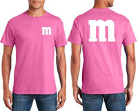 Double Side Printed Letter M Halloween Costumes SizeT-Shirt | Funny Cool Graphic Tee Idea | for Men