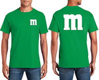 Double Side Printed Letter M Halloween Costumes SizeT-Shirt | Funny Cool Graphic Tee Idea | for Men