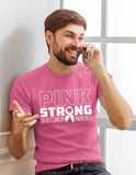 Veracco Pink Stronger Breast Cancer Awareness Ribbon for Men T-Shirt
