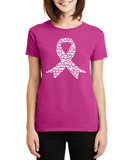 Breast Cancer Awareness Pink Ribbon Fearless Fighter Survivor Motivational Women Tee in October We Wear Pink Tshirt Gift