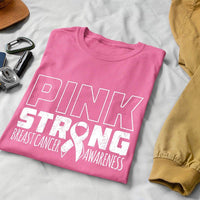 Veracco Pink Stronger Breast Cancer Awareness Ribbon for Men T-Shirt
