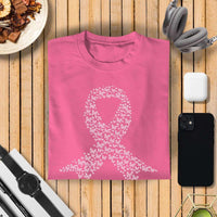 Breast Cancer Awareness Pink Ribbon Butterfly Women Tshirt Survivor Fighter Motivational Men In October We Wear Pink Gift Tee