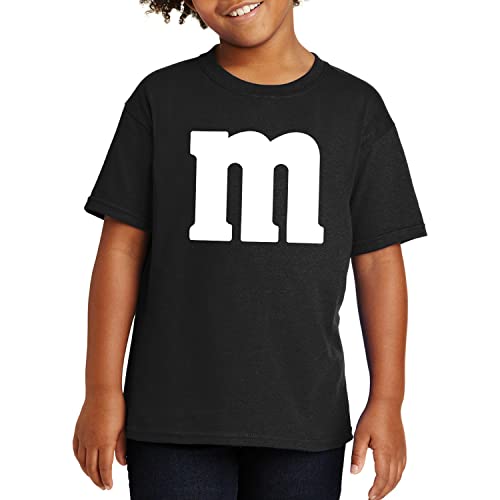 Veracco Letter M Halloween Costumes Youth T_Shirt Funny Halloween Team Group T-Shirt