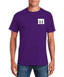 Letter M Halloween Costumes Mini Pocked SizeT-Shirt | Funny Cool Graphic Tee Idea | for Men