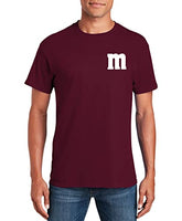 Letter M Halloween Costumes Mini Pocked SizeT-Shirt | Funny Cool Graphic Tee Idea | for Men