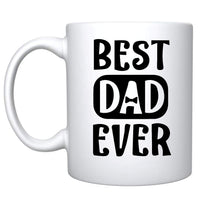 Veracco™ Best Dad Ever Bowtie Ceramic Coffee Mug Funny Birthday Gift Father's Day Gift For Dad Grandpa Stepdad (Ceramic Mug)