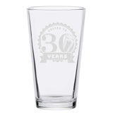 Veracco™ Cheers To 30 Years Beer Glass Pint 30th Birthday Gift For Him Her Dirty Thirty (Beer Glass)