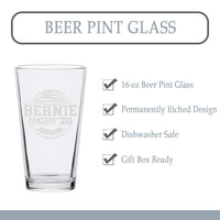 Veracco™ Bernie Sanders '20 Circle Beer Glass Pint (Circle)