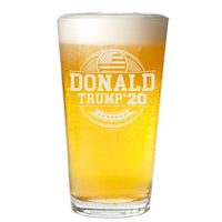 Veracco™ Donald Trump '20 Circle Beer Glass Pint (Circle)