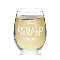 Veracco™ Donald Trump '20 Circle Stemless Wine Glass (Circle)