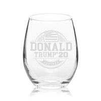 Veracco™ Donald Trump '20 Circle Stemless Wine Glass (Circle)