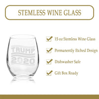 Veracco™ Trump 2020 Stemless Wine Glass