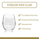 Veracco™ Trump 2020 Stemless Wine Glass